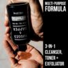 RUGGED & DAPPER - Daily Mens Face Wash + Scrub - 5 Month Supply - Deep Exfoliating Cleanser - Prevents Breakouts - Acne Face Wash Men's - USA Made with Natural Ingredients