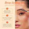 Grande Cosmetics GrandeBROW-FILL Volumizing Brow Gel, Tinted or Clear Eyebrow Mascara, Soft Flexible Hold, Water Resistant