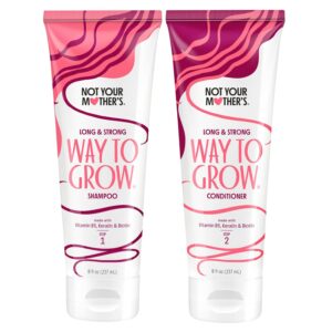 Not Your Mother's Way to Grow Shampoo and Conditioner (2-Pack) - 8 fl oz - Ideal for All Hair Types - Helps Cleanse, Moisturize, and Hydrate Dry and Damaged Hair
