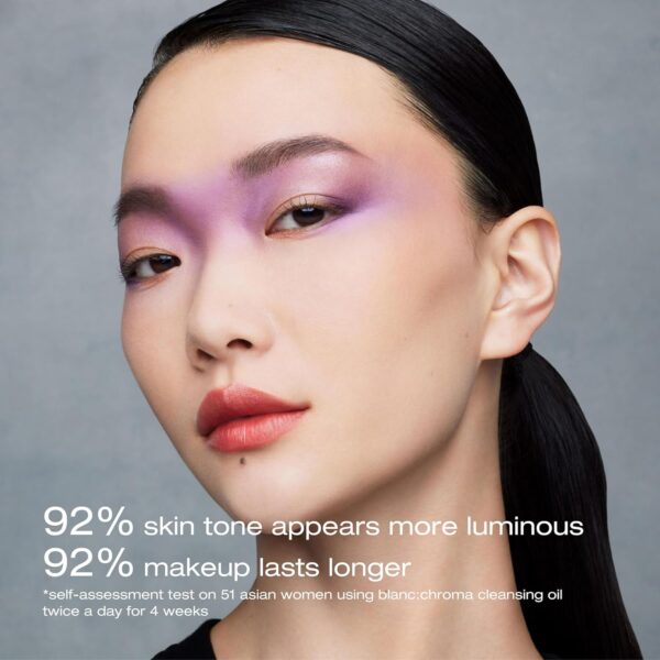 Shu Uemura Blanc Chroma Cleansing Oil, Brightening and Polishing Makeup Remover, Facial Cleanser for All Skin Types, 15.2 Fl. Oz.