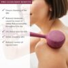 PMD Clean Body - Smart Body Cleansing Device with Silicone Brush & Three Interchangeable Attachments - Waterproof - SonicGlow Vibration - Cleanse, Exfoliate, & Massage Body