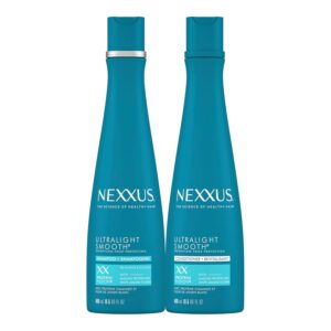 Nexxus Ultralight Weightless Shampoo & Conditioner for Dry, Frizzy Hair - Smooth Treatment to Block Out Frizz, 13.5 oz (Pack of 2)