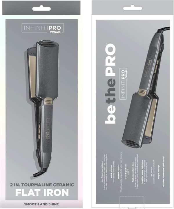 CONAIR INFINITIPRO Tourmaline Ceramic Flat Iron, 2-inch