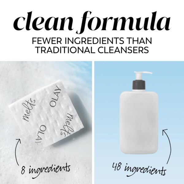 Olay Cleansing Melts + Retinol Face Cleanser, 64 ct. total (2 x 32 ct.), Water-Activated Face Wash to Clean, Tone, and Refresh