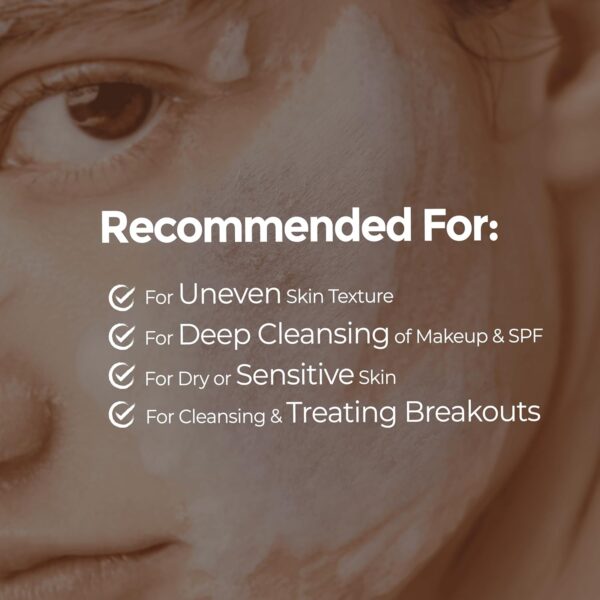 Dr.Deep All in One Cleansing - Korean Foaming Facial Cleanser for Bumpy Skin & Blackheads, Makeup Removing Cleanser & Gentle Face Wash for All Skin Types - 5.07 fl. oz