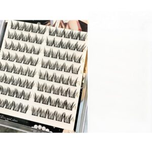 TiaoBug False Eyelashes 1Set Single Cluster Lashes Reusable Easy Apply Segmented Extensions for Women Natural Look Everyday Type 5 One Size