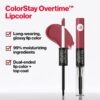 Revlon Liquid Lipstick with Clear Lip Gloss, ColorStay Overtime Lipcolor, Dual Ended with Vitamin E, 500 Limitless Black Cherry, 0.07 Fl Oz