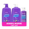 Aussie Miracle Moist Shampoo and Conditioner with 3 Minute Miracle Deep Conditioner, Avocado & Jojoba Oil, Paraben-Free, Moisturizes & Detangles, All Hair Types, Citrus Floral Scent, 3 Pack 68.4 Fl Oz