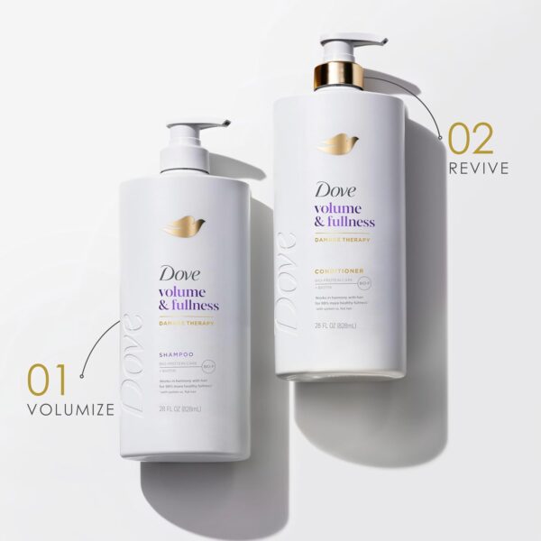 Dove Conditioner Volume & Fullness for Fine, Thin Hair with Bio-Protein Care Technology and Biotin 28 Fl Oz