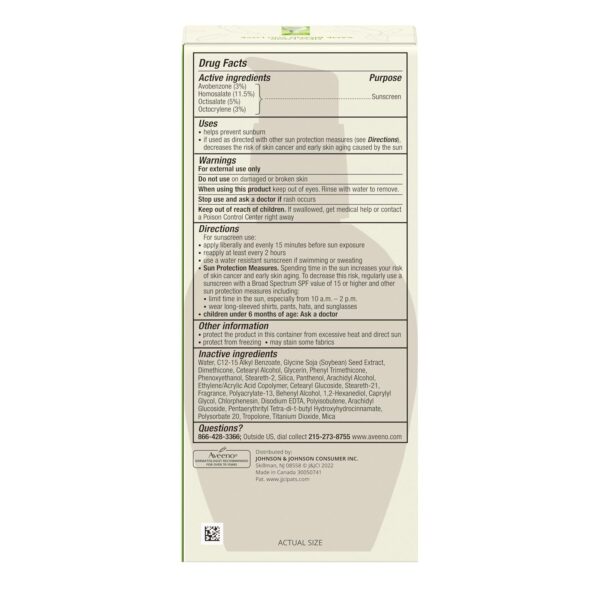 Aveeno Positively Radiant Daily Face Moisturizer with SPF 15 Sunscreen, Facial Moisturizer with Soy Extract, Improve the Look of Skin Tone & Texture, Hypoallergenic, Non-comedogenic, Oil-Free, 4 fl oz