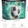 Makeup Bag for Women Cosmetic Bags Soccer Travel Toiletry Bag Cute Zipper Make Up Bags Large Capacity Makeup Case Organizer Portable Makeup Pouch for Travelling Gift