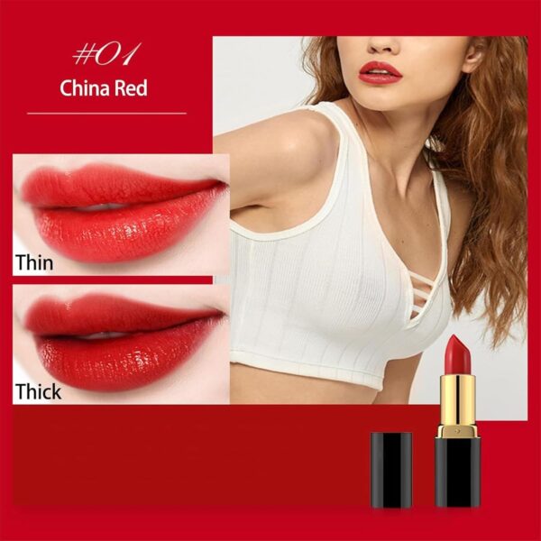 Liyen Meiwo Lipstick, Moisturizing Non-Stick Cup (#01 China Red)