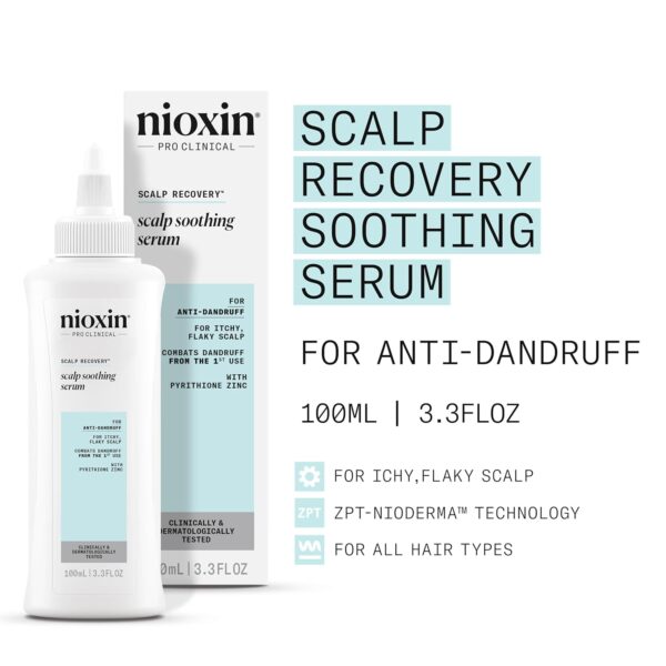 Nioxin Scalp Recovery System Scalp Soothing Serum | With Pyrithione Zinc and Green Tea Extracts | 3.38 Fl Oz
