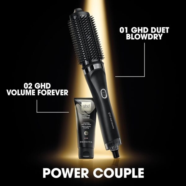 ghd Duet Blowdry-Hair Dryer Brush | Wet to Blow Dried with No Heat Damage | 3X More Volume with 24 Hour Long-Lasting Results | Blow Dry with No Fizz | 50% More Shine