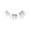 KISS imPRESS Falsies Press On Self Adhesive Eyelashes, 10mm-12mm Natural Volume Press On Lashes, Black, No Glue Needed, Invisible Band, 12 Lash Clusters - Classy