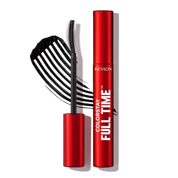 Revlon ColorStay Full Time Mascara, Volumizing Eye Makeup, 24 Hour Wear, Smudge-Proof, Non-Clumping and Flake-Free Formula, 401 Blackest Black
