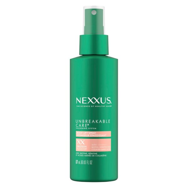 Nexxus Root Lift Thickening Spray Unbreakable Care with ProteinFusion Blend of Biotin, Keratin & Collagen Amino Acids, 6 oz