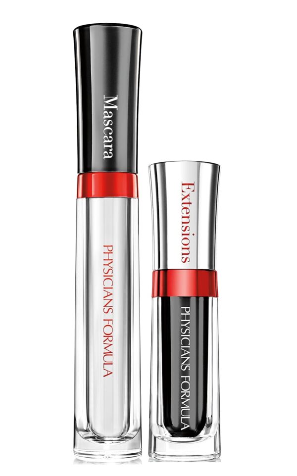 Physicians Formula Eye Booster Volumizing and Lengthening Mascara Instant Doll Lash Extension Kit, Ultra Black, Hypoallergenic, Dermatologist Tested, Clinically Tested, Cruelty Free