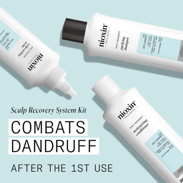 Nioxin Scalp Recovery Anti-Dandruff System Kit | For Itchy & Flaky Scalp | Pyrithione Zinc | Trial Size