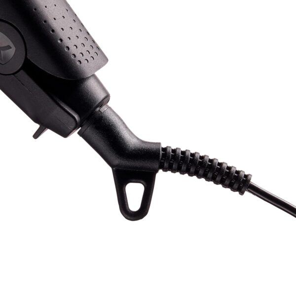 KISS Nano Titanium Professional Flat Iron Hair Straightener & Styling Tool, 0.5" Non-Stick Chemical Resistant Titanium Plates, Variable Temperature Control, Ergonomic Design, Up to 450°F, 0.86 Pounds