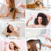 Hair Dryers for Women - 9 Temps Set Ionic Blow Dryer -160,000 RPM High Speed Fast Drying 1 Min, Professional Hairdryer for Smooth, 500 Million Negative Ions, Lightweight 0.8lb for Travel, Auto Clean