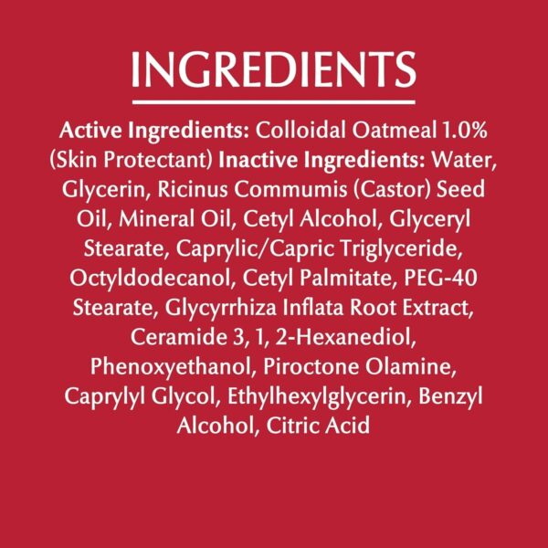 Eucerin Eczema Relief Cream, Full Body Lotion, Moisturizing Eczema Cream with Colloidal Oatmeal (Skin Protectant) and Ceramide 3, 8 Oz Tube