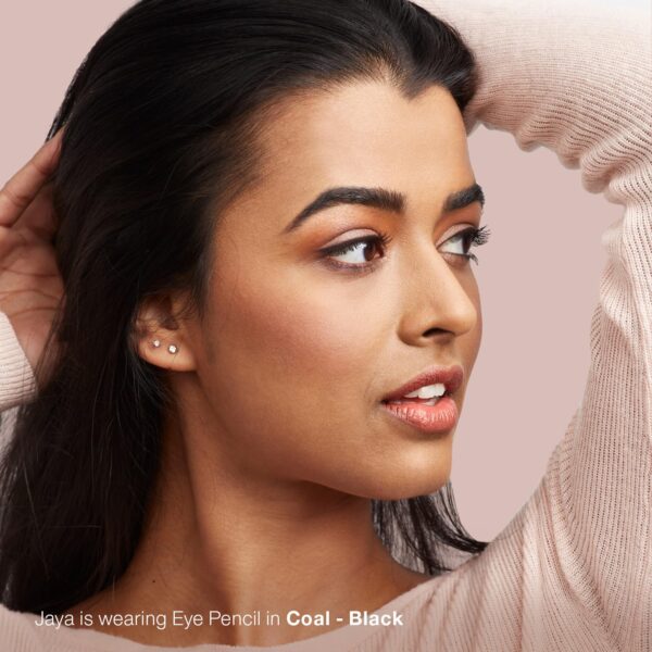 Mineral Fusion Eye Pencil, Black Eyeliner with Soothing Chamomile, Meadowfoam & Vitamin E, Velvety Smooth, Hypoallergenic Eye Makeup to Line & Define, Long-Lasting Eyeliner Pencil, Coal, 0.04 Oz