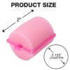 Conair Foam Hair Rollers - Heatless hair curlers - Foam Rollers - Heatless Hair rollers in Large - Pink - 9 Count w/storage case