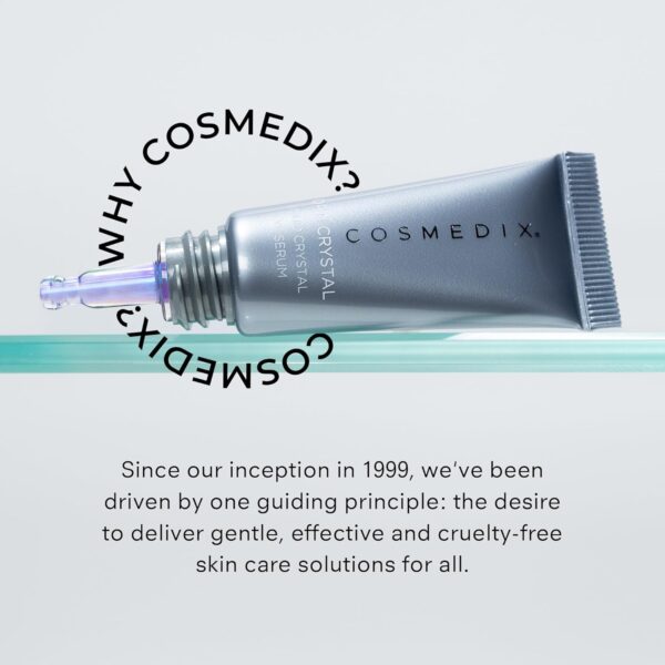 COSMEDIX Under Eye Serum for Dark Circles & Puffiness, Opti Crystal - Lifting & Firming Liquid Serum for Fine Lines & Wrinkles - Brightening, Moisturizing, & Hydrating Anti Aging Eye Puffy Bags Serum