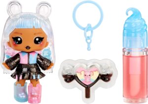 Yummiland Lip Gloss Doll: Sour Sweeties - Gabi Gummybear Includes DIY Lip Gloss + Removable Keychain, Cosmetic Play, Collectible, Ages 4+