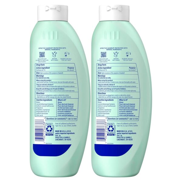 Head & Shoulders BARE Dandruff Shampoo Twin Pack, Soothing Hydration, Sulfate-Free, Silicone-Free, Dye-Free, Eco-Friendly Bottles, Safe for All Hair Types, 13.5 Fl Oz Each (Set of 2)
