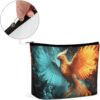 Toiletry Bag for Women Fire And Water Phoenix Cosmetic Bag Portable Capacity Travel Makeup Bags with Zipper Lightweight Cute Beauty Makeup Organizer for Traveling, Accessories, Essentials