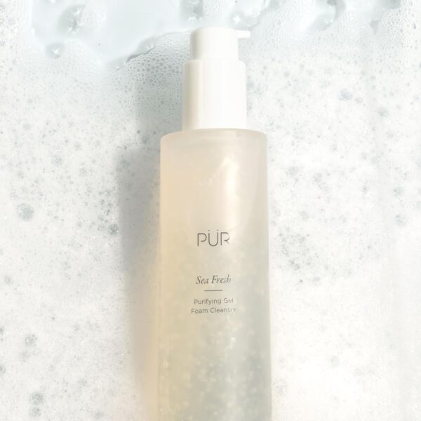 PÜR Beauty Sea Fresh Purifying Gel Foam Cleanser, Algae, Sea Kelp, Antioxidants, 5 FL oz