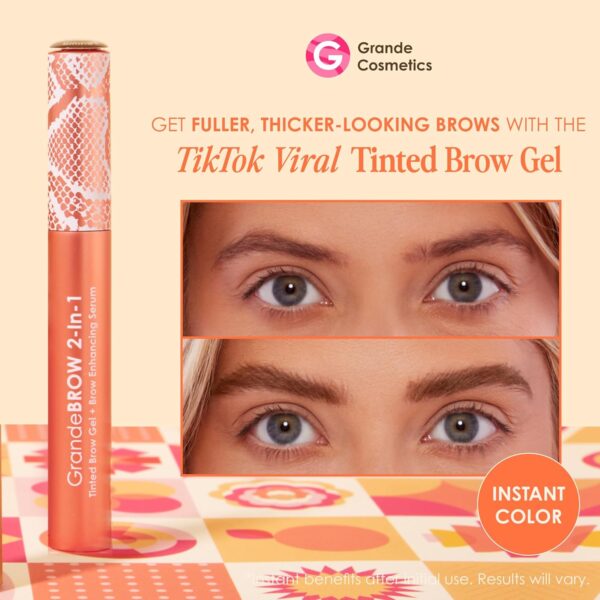 Grande Cosmetics GrandeBROW 2-in-1 Tinted Brow Gel + Brow Enhancing Serum