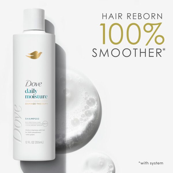 Dove Nutritive Solutions Moisturizing Shampoo 4 Count for Dry Hair Daily Moisture with Pro-Moisture Complex for Manageable and Smooth Hair 12 oz