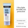 Neutrogena Ultra Sheer Dry-Touch Sunscreen For Face & Body, SPF 55 Broad Spectrum UVA/UVB Protection, Lightweight Water Resistant & Non-Greasy, Travel Size Sunscreen, 3 fl. oz