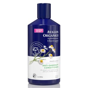 Avalon Organics Therapy Medicated Anti-Dandruff Conditioner for Soft, Flake-Free Hair, 14 Fluid Ounces