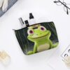 Makeup Bag for Women Cosmetic Bags Crown Frog Travel Toiletry Bag Cute Zipper Make Up Bags Large Capacity Makeup Case Organizer Portable Makeup Pouch for Travelling Gift
