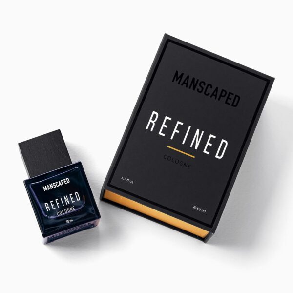 MANSCAPED® Refined® Cologne, Men's Eau de Toilette Body Spray with Burst of Citrus, Sambac Jasmine, Vetiver, Paraben-Free, 50ml