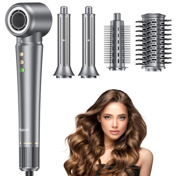 5 in 1 Hair Styler, High-Speed Professional Frizz-Free Hair Dryer Brush, No Heat Damage Air Styler Wrap Blow Dryer - Curl, Volumize, Straighten, 300 Million Ions, Multi Styler, Gift for Women
