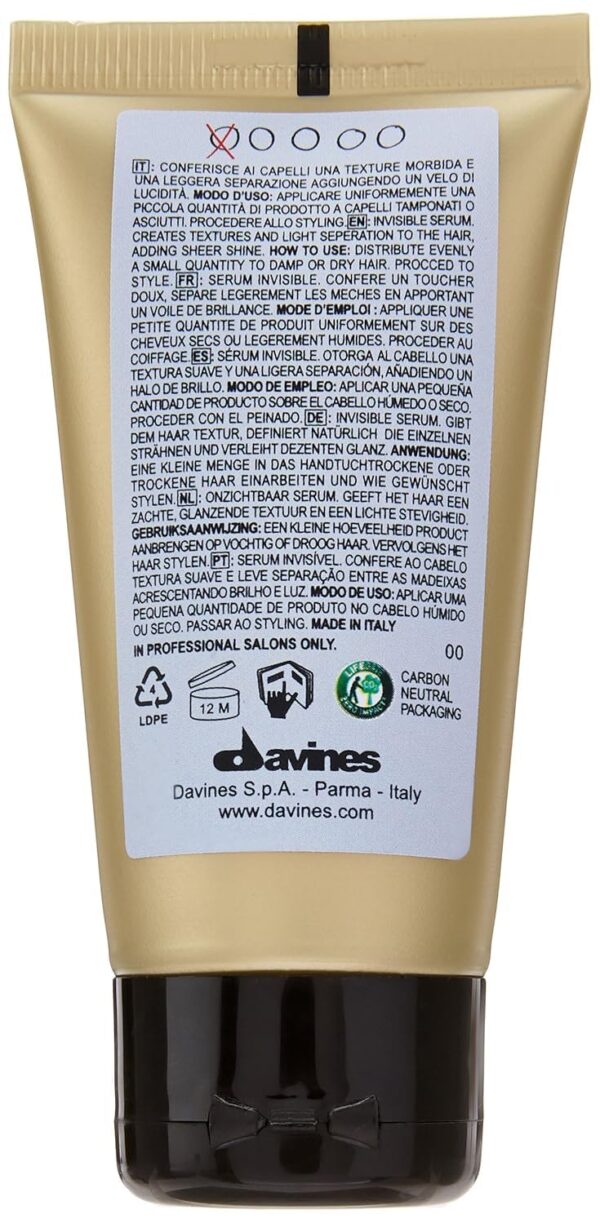 Davines This Is An Invisible Serum, Leave-In Styling For A Tousled, Shiny And Frizz-Free Look, 1.69 fl. oz.