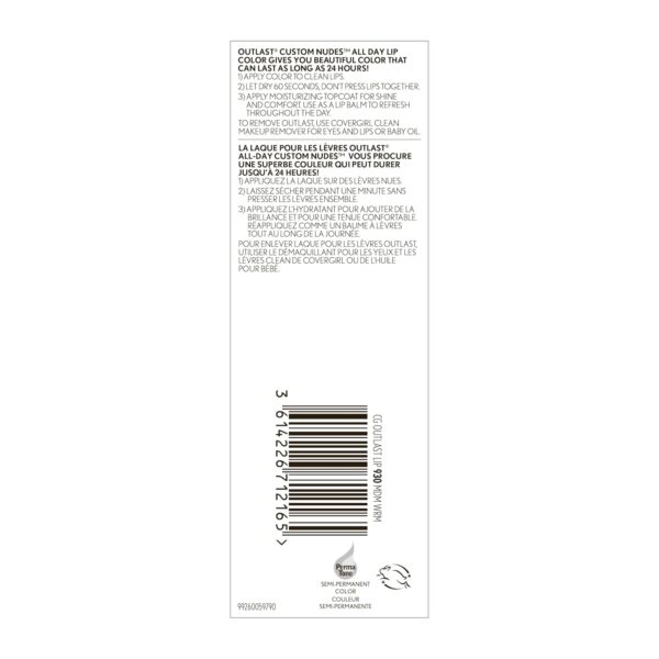 COVERGIRL Outlast All-Day Lip Color Custom Nudes, Medium Warm