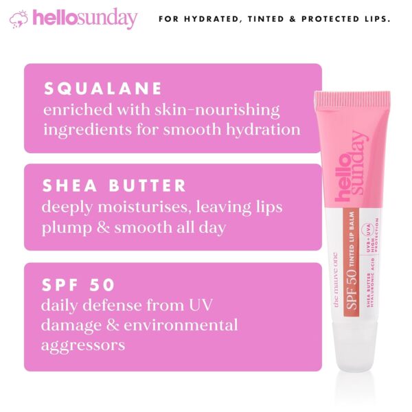 The One Tinted Lip Balm SPF 50 - Mauve by Hello Sunday for Women - 0.5 oz Lip Balm