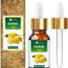 Lemon (Citrus Limonum) |100% Pure & Natural Undiluted Essential Oil Organic Standard/Steam Distilled Oil for Clean & Clear Skin,Hair Care & Massage/Room Fragrances,Perfume-30ml_with Dropper