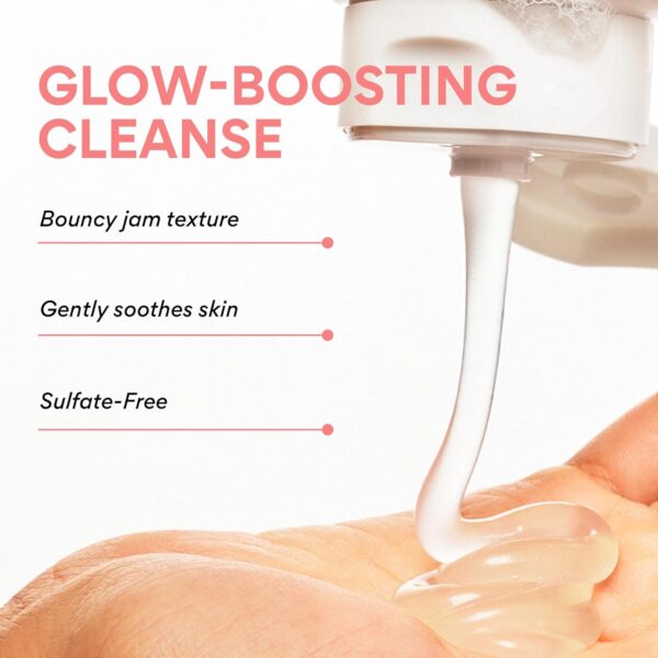 innisfree Cherry Blossom Glow Jam Cleanser, Sulfate Free, Korean Face Wash, Cleansing Foam for Glowing Glass Skin (Packaging May Vary)