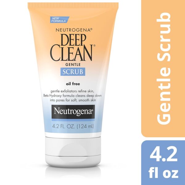 Neutrogena Deep Clean Gentle Daily Facial Scrub, Oil-Free Cleanser 4.2 fl. Oz