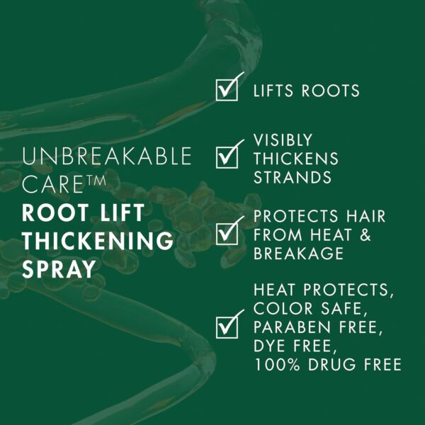 Nexxus Root Lift Thickening Spray Unbreakable Care with ProteinFusion Blend of Biotin, Keratin & Collagen Amino Acids, 6 oz