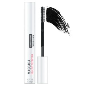 Neutrogena Healthy Definition Mascara, Eyelash Mascara Defines, Lifts, Curls, Lengthens & Volumizes Lashes, Dual-Sided Comb + Brush for Natural Application, Carbon Black,.27 oz