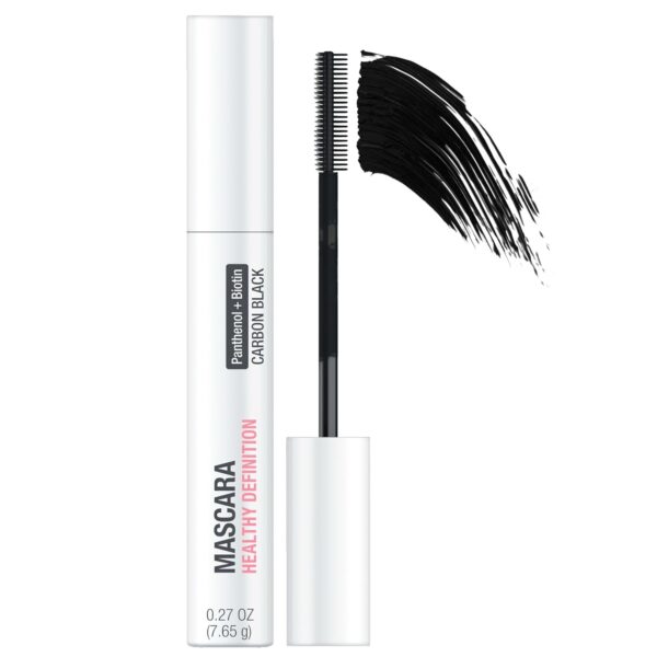 Neutrogena Healthy Definition Mascara, Eyelash Mascara Defines, Lifts, Curls, Lengthens & Volumizes Lashes, Dual-Sided Comb + Brush for Natural Application, Carbon Black,.27 oz