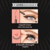KISS Magnetic False Eyelashes, 'Lure', 12 mm, Includes 1 Pair Of Magnetic Lashes, Magnetic Lash Eyeliner, Contact Lens Friendly, Easy to Apply, Reusable Strip Lashes